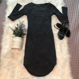 ‼️NEW‼️ Midi Long Sleeve Dress Black/Gray